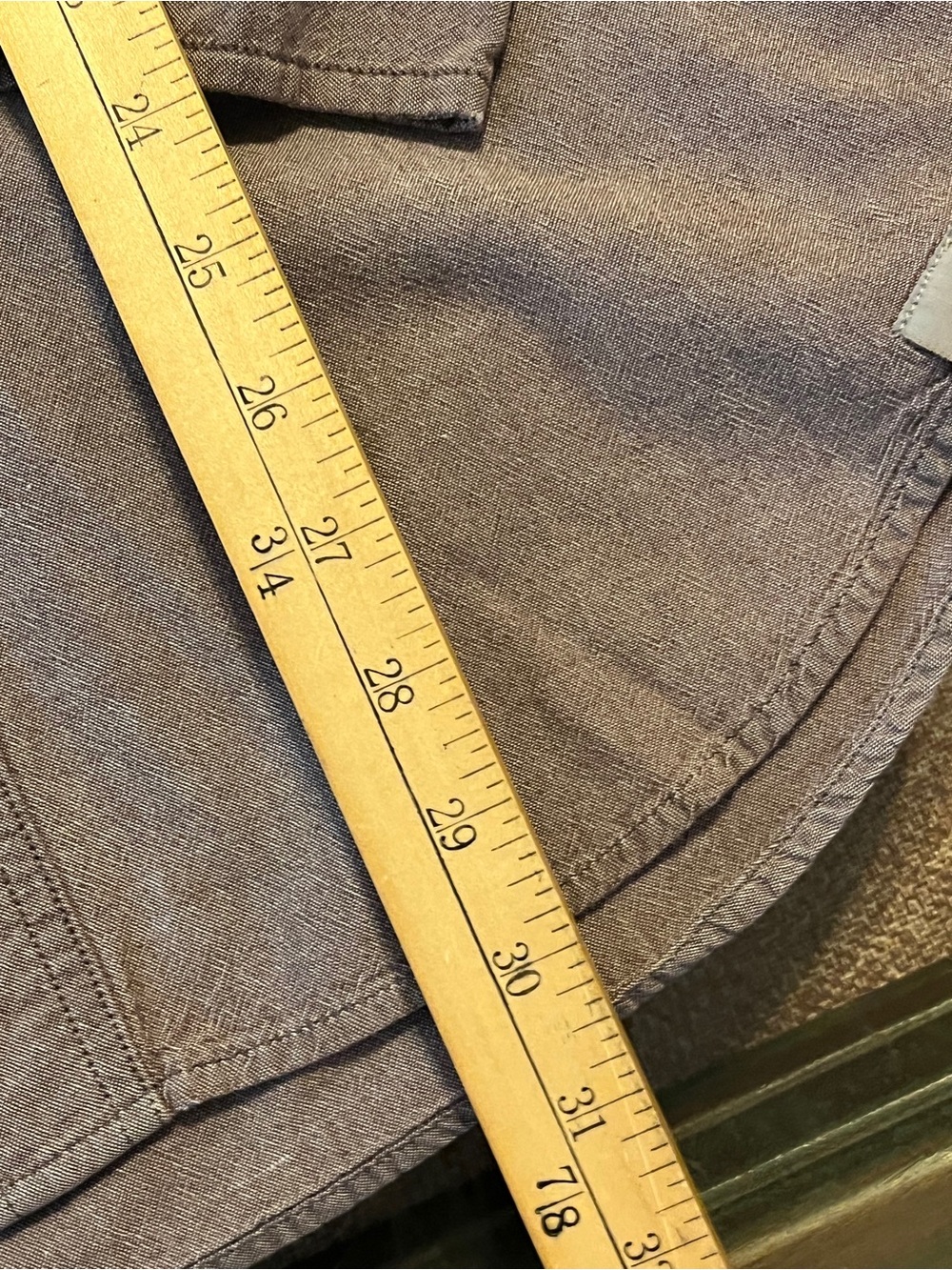 Carhartt Men’s M Relaxed Fit Taupe Button Front Work Shirt - Picture 7 of 8